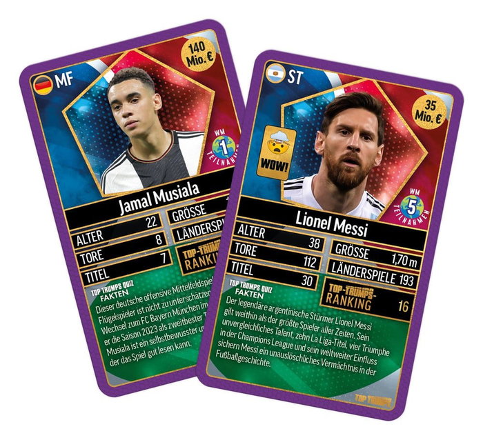 Winning Moves World Football Stars Juego de cartas 200 Pack Edición Alemana