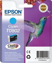Epson Hummingbird Cartucho T0802 Cian