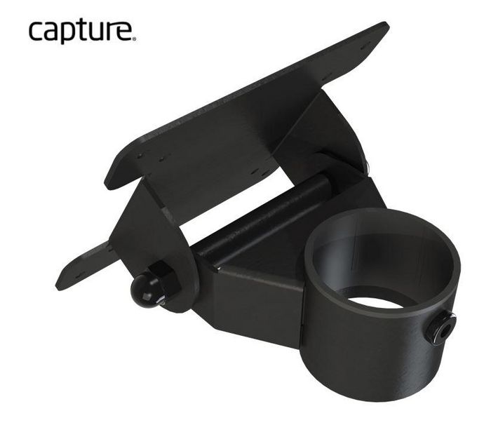 Capture Kit de Montaje en Poste para Pantalla VESA 75/100, Soporte SNS-201, Inclinación y Rotación Ajustable, Carga Hasta 8 Kg