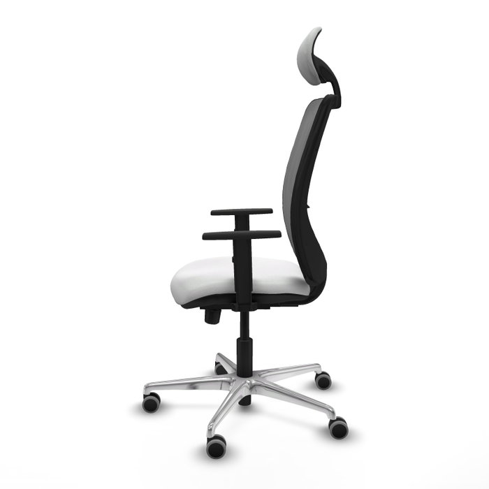 PIQUERAS Y CRESPO Silla de oficina Zulema con mecanismo Sincro/Traslack, Blanco y Gris PIQUERAS Y CRESPO Silla de oficina Zulema con mecanismo Sincro/Traslack, Blanco y Gris