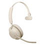 Jabra Evolve2 65 Mono UC con Ladestation y Link 380c, beige