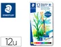 Staedtler Design Journey 14610C Lápices de Colores Acuarelables, Estuche de Metal, 12 Unidades