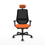 PIQUERAS Y CRESPO Silla de oficina Mardos Naranja y Negro