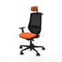 PIQUERAS Y CRESPO Silla de oficina Mardos Naranja y Negro