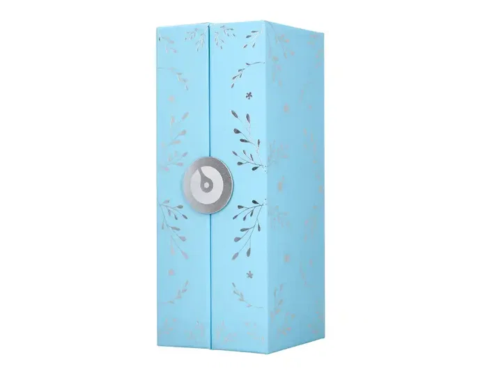 Belius Pluma Bella de Aluminio Azul Celeste con Diseño Plateado Belius Pluma Bella de Aluminio Azul Celeste con Diseño Plateado