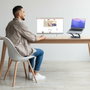 T'nb Iclick Soporte Metálico Giratorio 360° para Portátil, Gris Oscuro