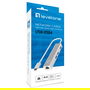 LevelOne USB-0504 Adaptador USB-C a RJ45 Gigabit Ethernet con 3 Puertos USB 3.0 Cable 0.15m Plata