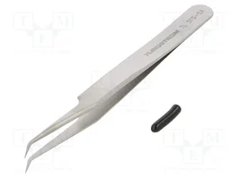 LINDSTRÖM Pinza acodada de 115 mm para trabajos de precisión