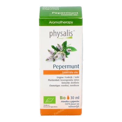 PHYSALIS Esencia Menta Piperita Aceite Esencial Puro Bio, 30 ml - Mentol y Mentona para Respiratorio y Digestión, Origen Francia/India PHYSALIS Esencia Menta Piperita Aceite Esencial Puro Bio, 30 ml - Mentol y Mentona para Respiratorio y Digestión, Origen Francia/India