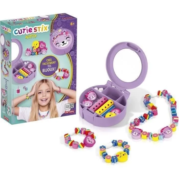 Lansay 33119 Juego de creación de joyas Cutie Stix - Kitty Lansay 33119 Juego de creación de joyas Cutie Stix - Kitty