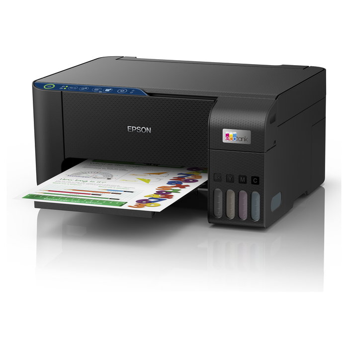 Epson EcoTank ET-2861 MFP - Impresora de Tinta a Color, WiFi, USB, 10ppm, Imprime 100 Hojas A4, Negra