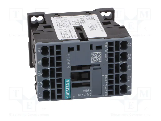 SIEMENS 3RT2018-2AP01 Contactor 3-polar 17A 230VAC SIEMENS 3RT2018-2AP01 Contactor 3-polar 17A 230VAC