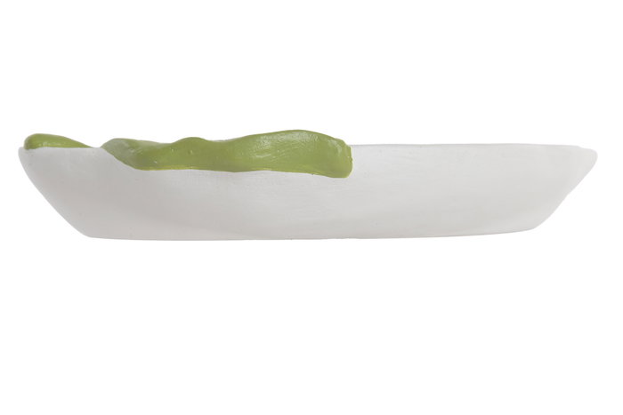 DKD Home Decor Bandeja Vaciabolsillos Cemento Limón Beige