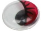 SMART Ojos Móviles Rojos de 10 mm, Pack de 50