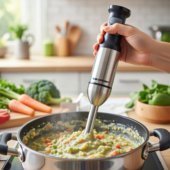 Blaupunkt Batidora de Varilla 1500W SELECT VEL con Picador, Vaso y Varilla Montaclaras