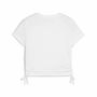 Camiseta de Manga Corta Infantil Puma Essentials Metallic Knotted Blanco