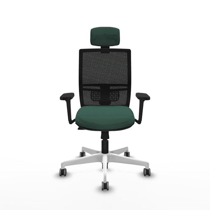 PIQUERAS Y CRESPO Silla de oficina Yunquera con mecanismo Sincro/Traslack Verde botella PIQUERAS Y CRESPO Silla de oficina Yunquera con mecanismo Sincro/Traslack Verde botella