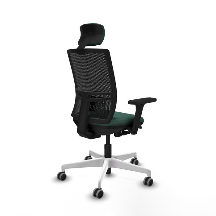 PIQUERAS Y CRESPO Silla de oficina Yunquera con mecanismo Sincro/Traslack Verde botella PIQUERAS Y CRESPO Silla de oficina Yunquera con mecanismo Sincro/Traslack Verde botella