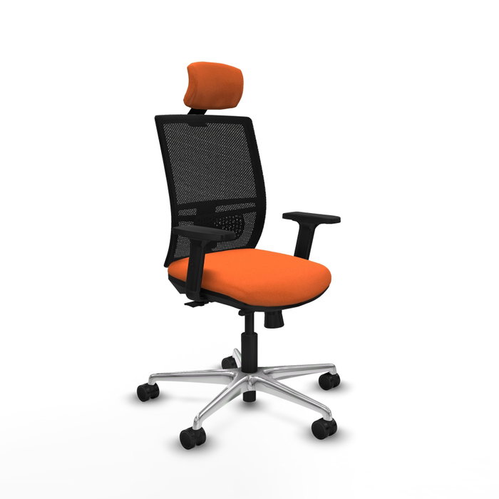 PIQUERAS Y CRESPO Silla de oficina Yunquera Naranja y Negro PIQUERAS Y CRESPO Silla de oficina Yunquera Naranja y Negro