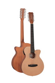 Guitarra Tanglewood Super Folk Cutaway Electrificada 12 Cuerdas