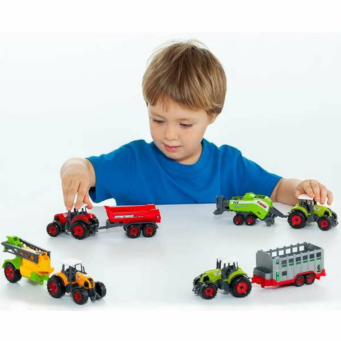 Molto Tractor de granja con remolque Escala 1:50 - Modelos surtidos