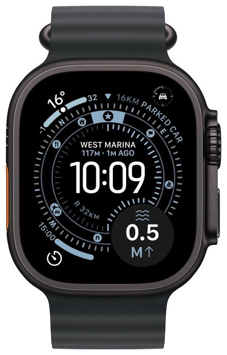 Apple Watch Ultra 3 GPS + Cellular 49mm Caja de Titanio Negro | Correa Ocean Band Negra Apple Watch Ultra 3 GPS + Cellular 49mm Caja de Titanio Negro | Correa Ocean Band Negra