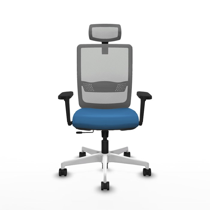 PIQUERAS Y CRESPO Silla de oficina Haches con mecanismo Sincro/Traslack, Azul claro y Gris PIQUERAS Y CRESPO Silla de oficina Haches con mecanismo Sincro/Traslack, Azul claro y Gris