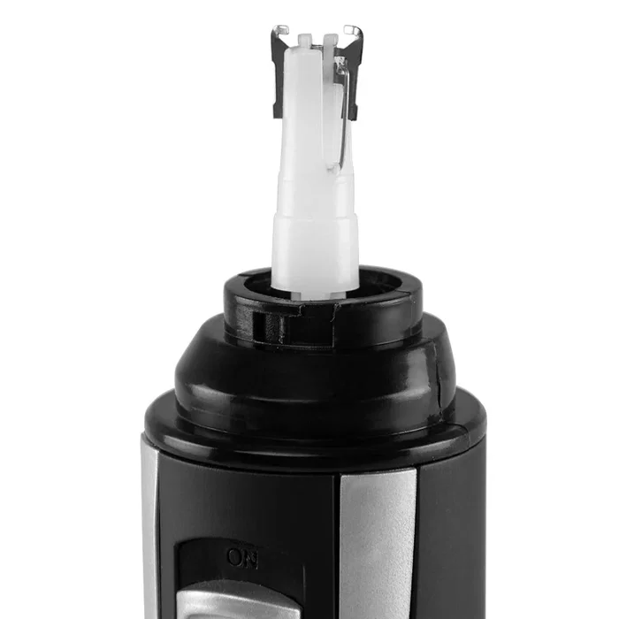 Orbegozo NO 3500 Cortador de Pelo para Nariz y Orejas - Resistente al Agua IPX4 - Funciona a Pilas - Incluye 2 Cabezales y Cepillo de Limpieza - Color Negro y Plata