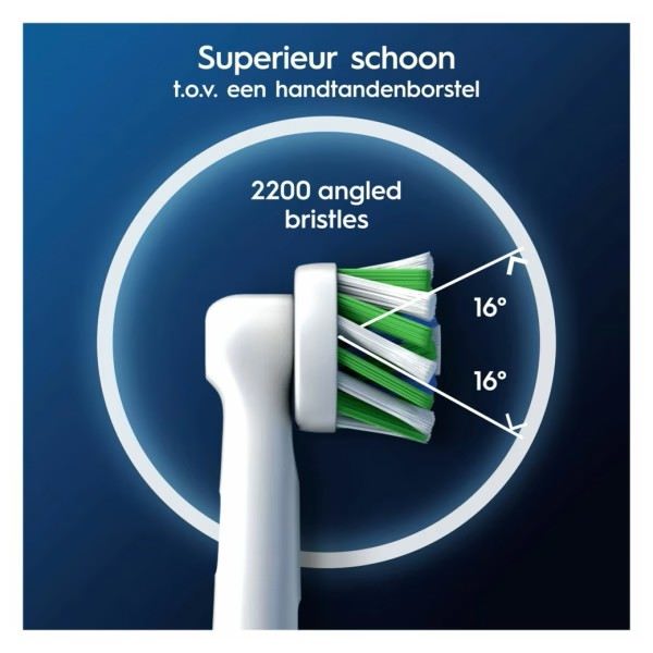 Braun Oral-B CrossAction Recambio de Cabezal Cepillo Eléctrico, Pack de 6 Unidades, Compatible con Series Oral-B