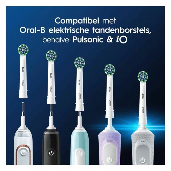 Braun Oral-B CrossAction Recambio de Cabezal Cepillo Eléctrico, Pack de 6 Unidades, Compatible con Series Oral-B