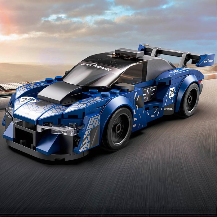 DEQUBE Night Flash 162 Pzas Coches de Construcción Deportivos +8 Años