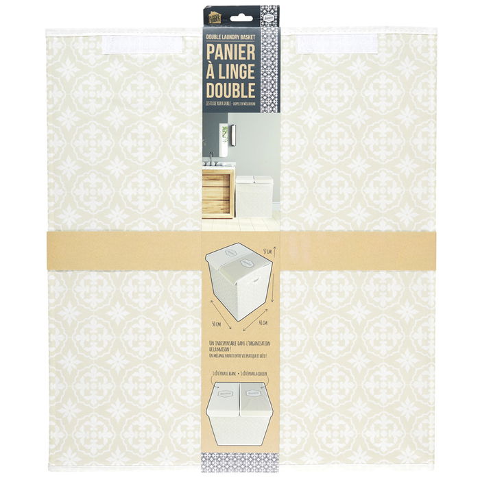 Je cherche une Idee Cesta Colada Doble Ma Petite Buand 50x41x57 Poliéster