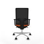 PIQUERAS Y CRESPO Silla de oficina Horna Naranja y Negro
