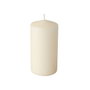 PAPSTAR Vela pilar redonda color crema, 6 piezas