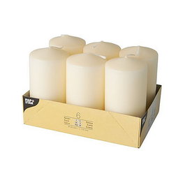 PAPSTAR Vela pilar Stumpenkerze 11.5 cm creme