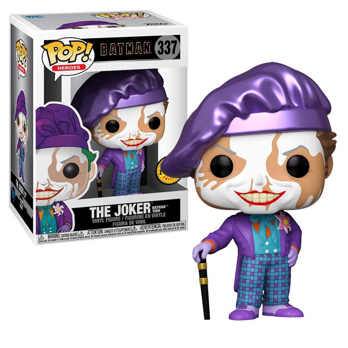 Funko Pop! The Joker Batman 1989 Edición Chase con Sombrero de Copa #337