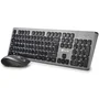 NGS IDOLKIT Teclado y Ratón Inalámbricos 2.4 GHz con 12 Teclas Multimedia, Mouse 800/1200/1600 DPI y Botones Silenciosos