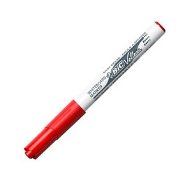 Bic Velleda 1741 Marcador para Pizarra Blanca Rojo, Punta Cónica 1,4 mm