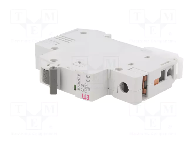 ETI POLAM Interruptor magnetotérmico ETIMAT 6 1P C2 2A 6kA