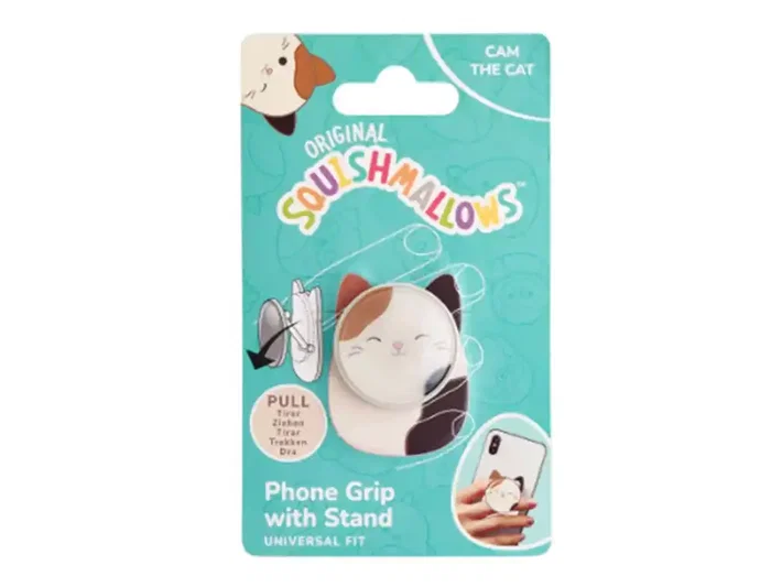 Wondee Soporte y Agarre para Móvil Squishmallows Grip Cam - Atril Reutilizable Universal para Smartphone Wondee Soporte y Agarre para Móvil Squishmallows Grip Cam - Atril Reutilizable Universal para Smartphone