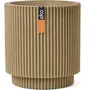 CAPI EUROPE Jarrón cilíndrico Groove NL 36 x 38 cm Beige - KGVBE882