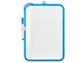 Liderpapel Pizarra Blanca 25x35 cm Doble Cara Lisa y Cuadriculada con Rotulador y Borrador Magnético