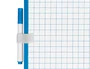 Liderpapel Pizarra Blanca 25x35 cm Doble Cara Lisa y Cuadriculada con Rotulador y Borrador Magnético