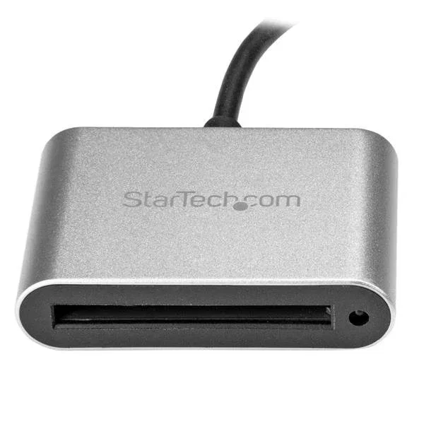 StarTech Lector/Escritor de Tarjetas CFast 2.0 USB 3.2 Gen 1 Type-C (CFASTRWU3C) - Negro/Plata - Lectura Rápida para DSLR y Video - Plug & Play, Compatible con CFast 1.0, USB-C