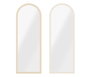 DKD Home Decor Set de 2 Espejos de Pared Símil Ratán Beige y Natural