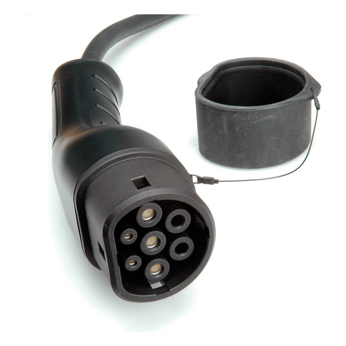 ROLINE Cable de carga para vehículos eléctricos espiral Type 2, 5 m, Negro