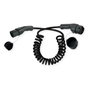 ROLINE Cable de carga para vehículos eléctricos espiral Type 2, 5 m, Negro