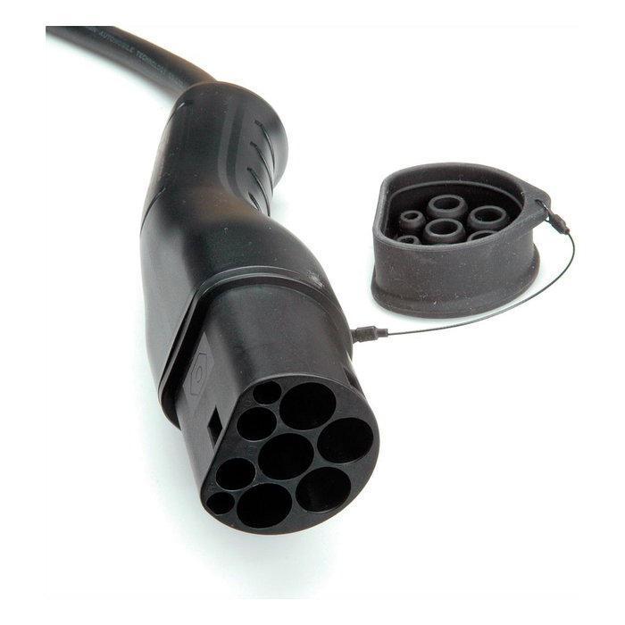 ROLINE Cable de carga para vehículos eléctricos espiral Type 2, 5 m, Negro