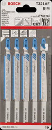 BOSCH Hoja de sierra de calar T321AF 5x132 mm HSS Metal
