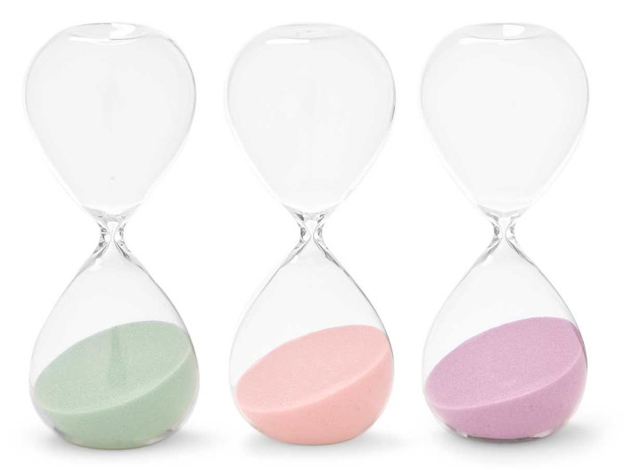 Giftdecor Reloj de Arena 20 cm Surtidos Colores Pastel 30 Minutos Aproximadamente (Set de 12)